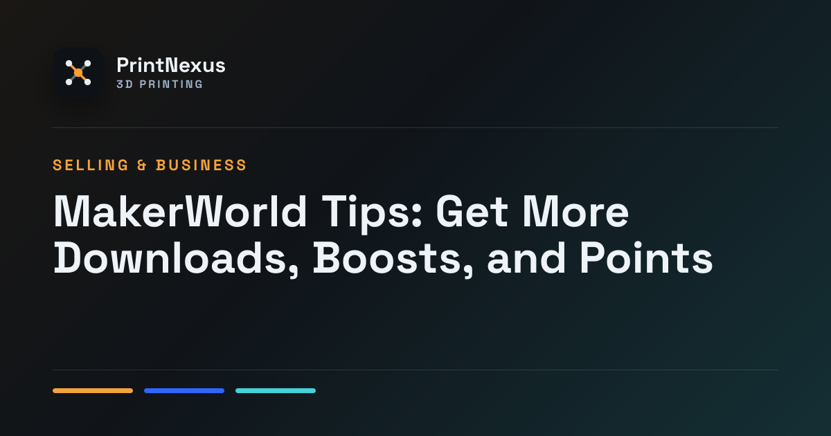 MakerWorld Tips: Downloads, Boosts & Points | PrintNexus
