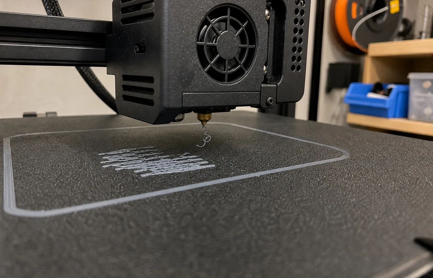 Clogged 3D printer nozzle causing missing extrusion